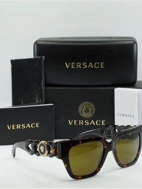 Authentic Versace Medusa Sunglasses – Tortoise Shell – NEW